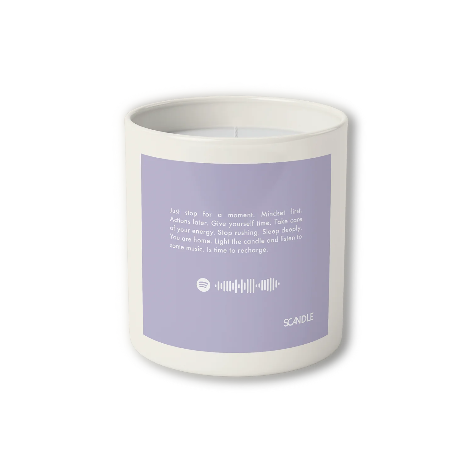 "A pause to Relax & Recharge" Scented Candle - Image 2
