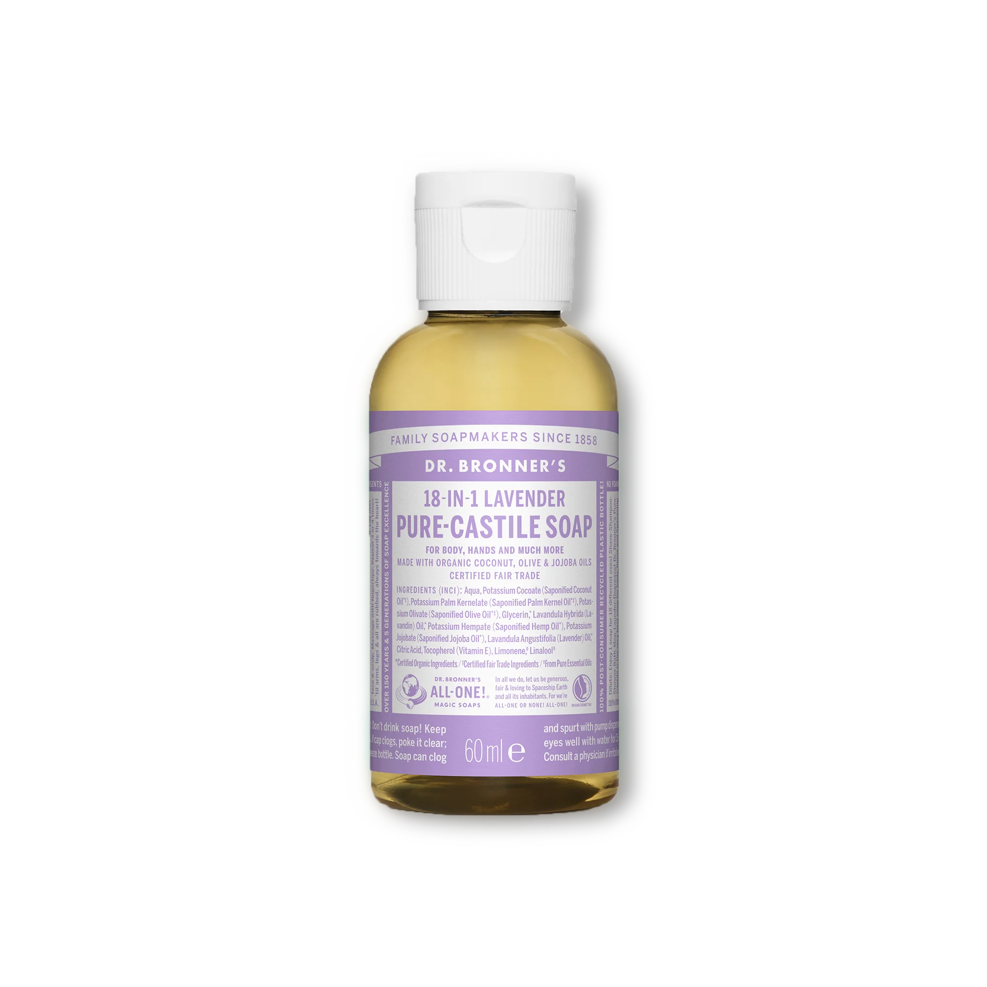 Pure Castile Liquid Soap - 60ml - Image 5